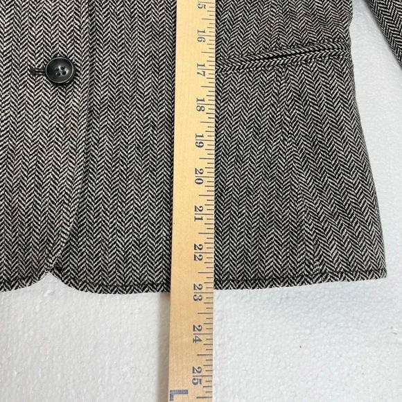 Gerry Weber Womens Herringbone‎ Tweed Blazer Size 8 Embroidered Detail - Picture 9 of 12